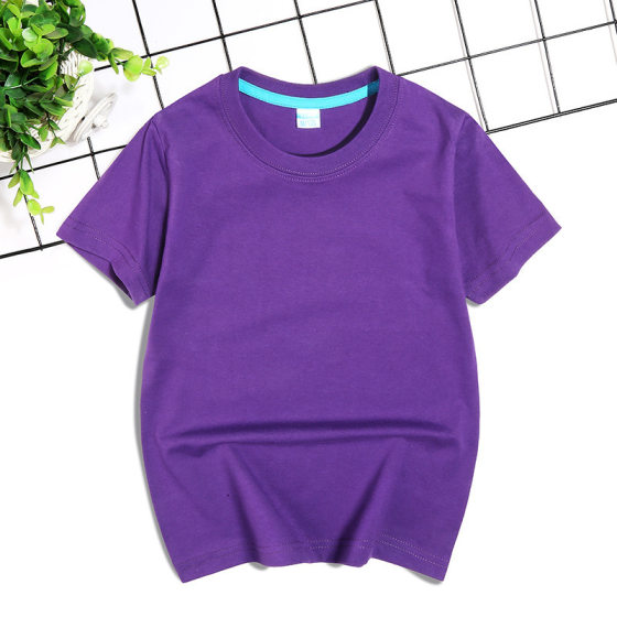 Summer kindergarten class clothes boys and girls cultural shirt half sleeve round neck cotton short sleeve T-shirt custom printed logo