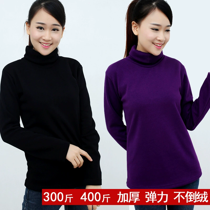 Женская одежда больших размеров 200 кг 300 кг плюс удобрения осень-зима на флисовой подкладке Толстая эластичная бархатная куртка с высоким воротником термобелье