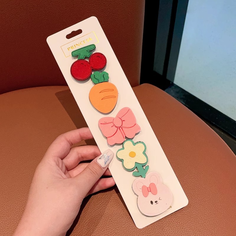 Niños velcro pegatinas de cabello para bebés lindos no dañados pegatinas de frangeo frente lateral broche de sudor broche de cabello