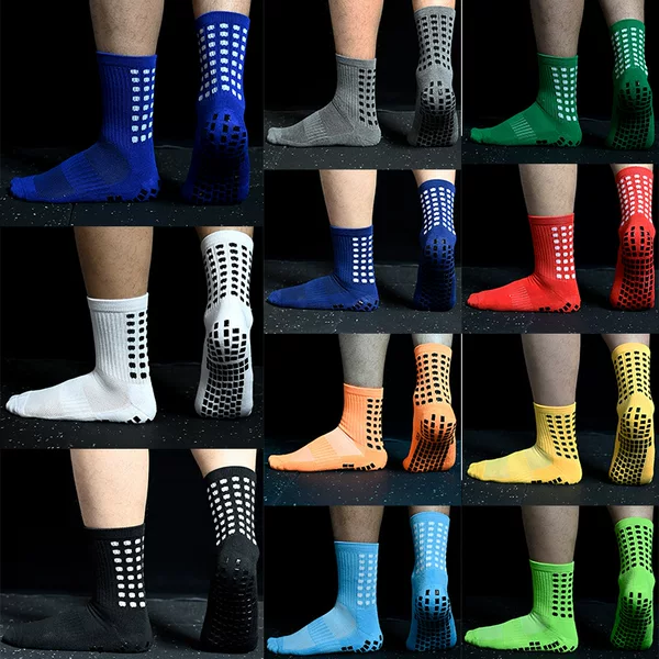 Game Breathable Towel Bottom Middle Barrel Basketball Football Socks Men's and Women's Long Barrel Rubber Bottom Socks Adult Non-slip Sports Socks