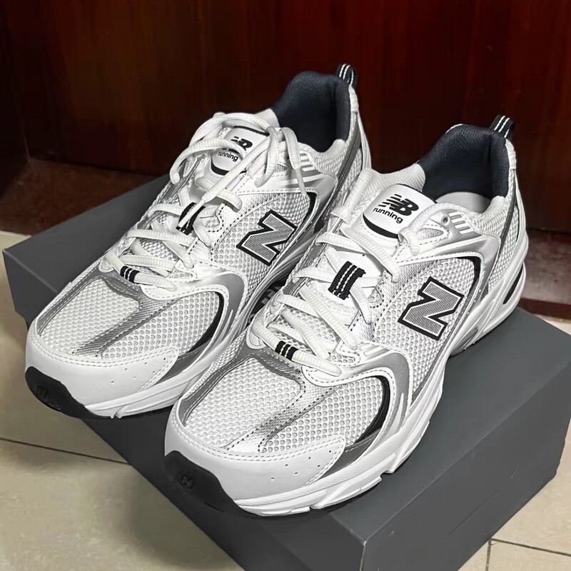 莆田クロスボーダー NB530 クラシックシルバーグレーシルバーカラー多用途男性と女性のメッシュ通気性スポーツアウトドアランニング|undefined