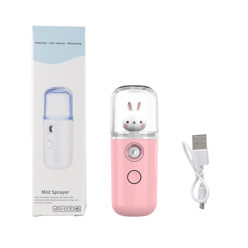 Nano Pulverizador de Bolas Pequeñas, Dispositivo Hidratante Portátil, Humidificador, Vaporizador Facial de Mano, Agua Desinfectante con Ácido Hipocloroso image 37