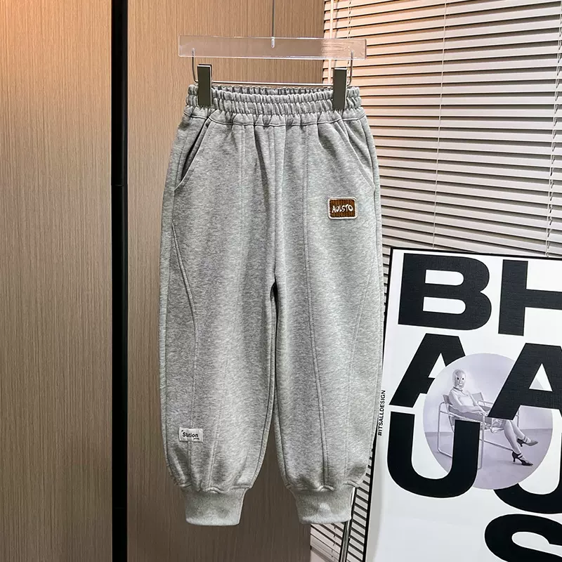 男童裤子春秋款童装男孩运动裤儿童长裤2025新中大童韩版卫裤潮范