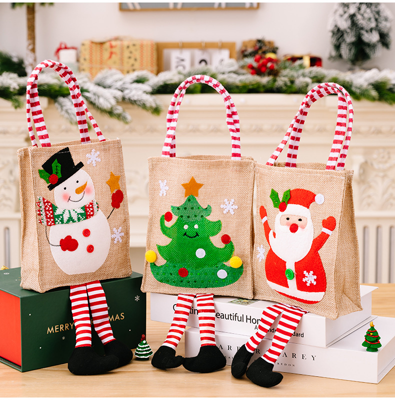 Christmas Cartoon Style Christmas Tree Snowman Cloth Party Gift Wrapping Supplies 1 Piece display picture 3