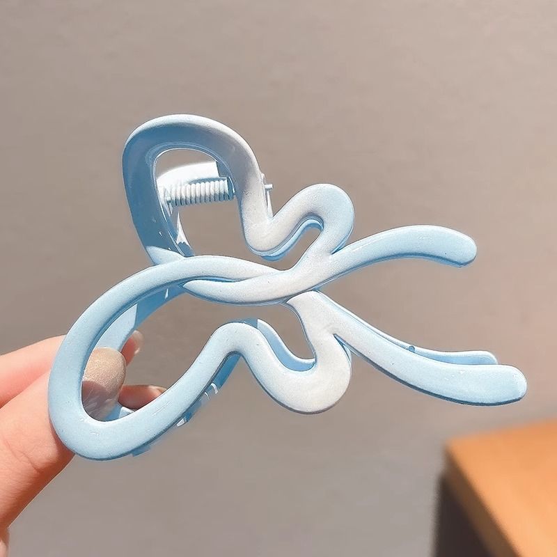 18 ¿ lazo azul hueco - 11 cm.