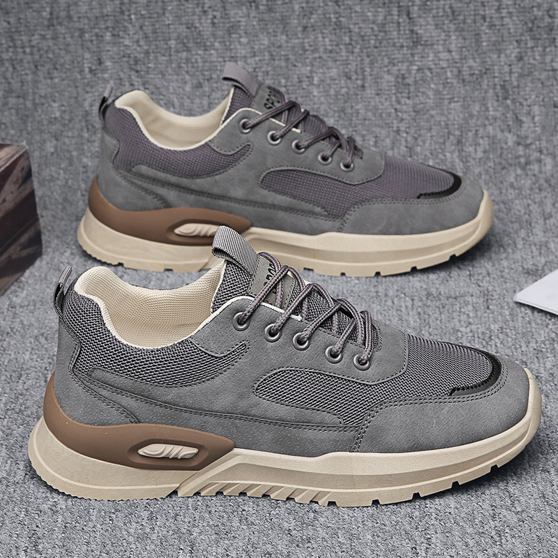 Spring Breathable Retro Men's Shoes New Sports Running Shoes Mesh Casual Simple Dad Mesh Shoes Student Trendy Shoes