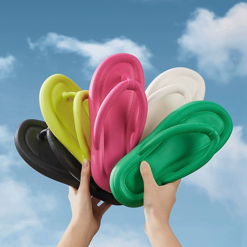 Flip flops, slippers, summer non-slip footwear, deodorized beach slide platform, 2023, beach style
