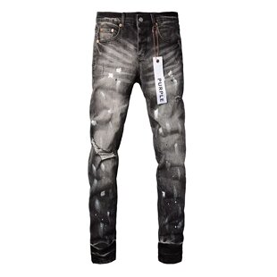 European and American Street Designer American Retro Trendyy Hip-Hop Handsome Drip Slim Stretch Straight Jeans with Small Feet