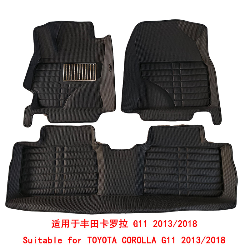 汽车脚垫适用于TOYOTA COROLLA G11 2013/2018舒适防水汽车脚垫