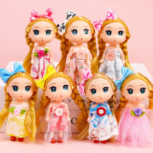 小公主娃娃钥匙扣礼盒装女孩玩偶幼儿园开学季儿童玩具生日小礼品