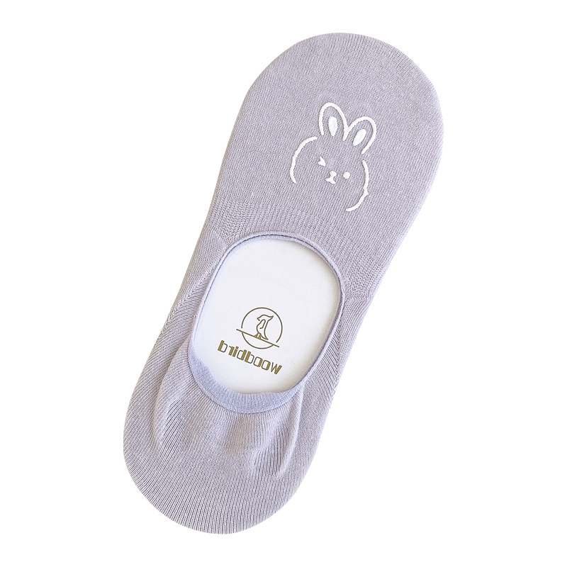 Calcetines de tobillo calcetines invisibles antideslizantes para mujer calcetines de algodón de corte bajo japonés de color caramelo de verano para mujer calcetines de mujer zhuji al por mayor