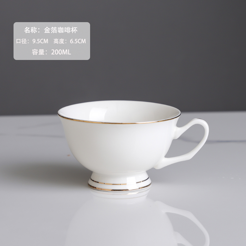 Taza de café de cerámica europea pequeña taza de té de cerámica de lujo Phnom Penh hotel taza de café americana no puede café