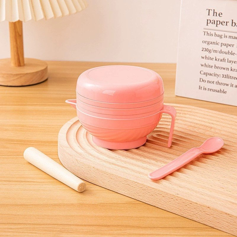 Children's bowl for chopping for supplementary food, set, manual chopper, food processor, cigarette holder