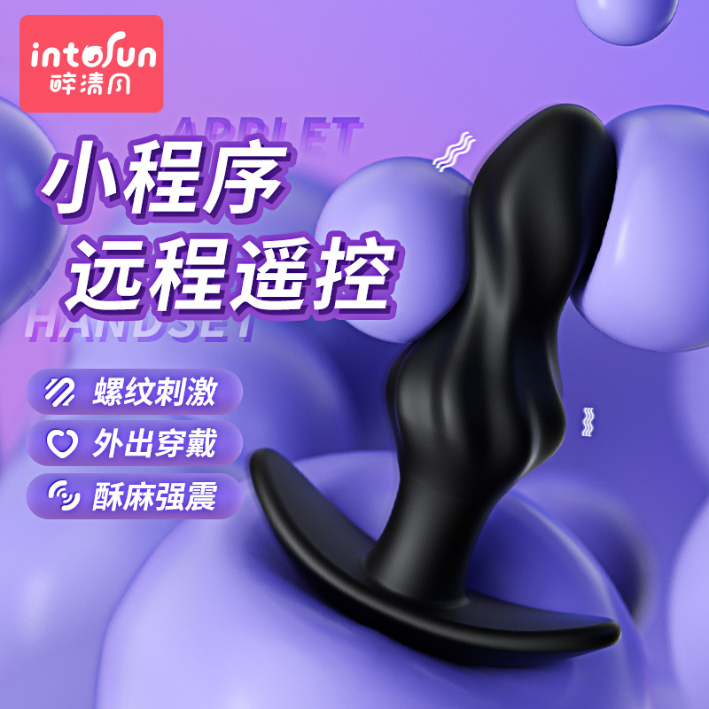 Plug anal inalámbrico, pequeño programa de tornillo de silicona, plug anal, juguetes para adultos, artículos sexuales, masturbadores image 3