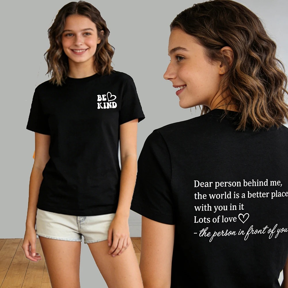 Kind Woman Positive Shirt Dear People Behind Me T-Shirt Aesthetic…