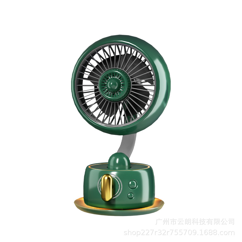 Nuevo ventilador de escritorio taza de café aromática USB ventilador de carga oficina adorable gran viento pequeño ventilador