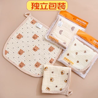 单条装婴儿毛巾口水巾初生儿礼品方巾纯棉柔软宝宝纱布巾儿童a类