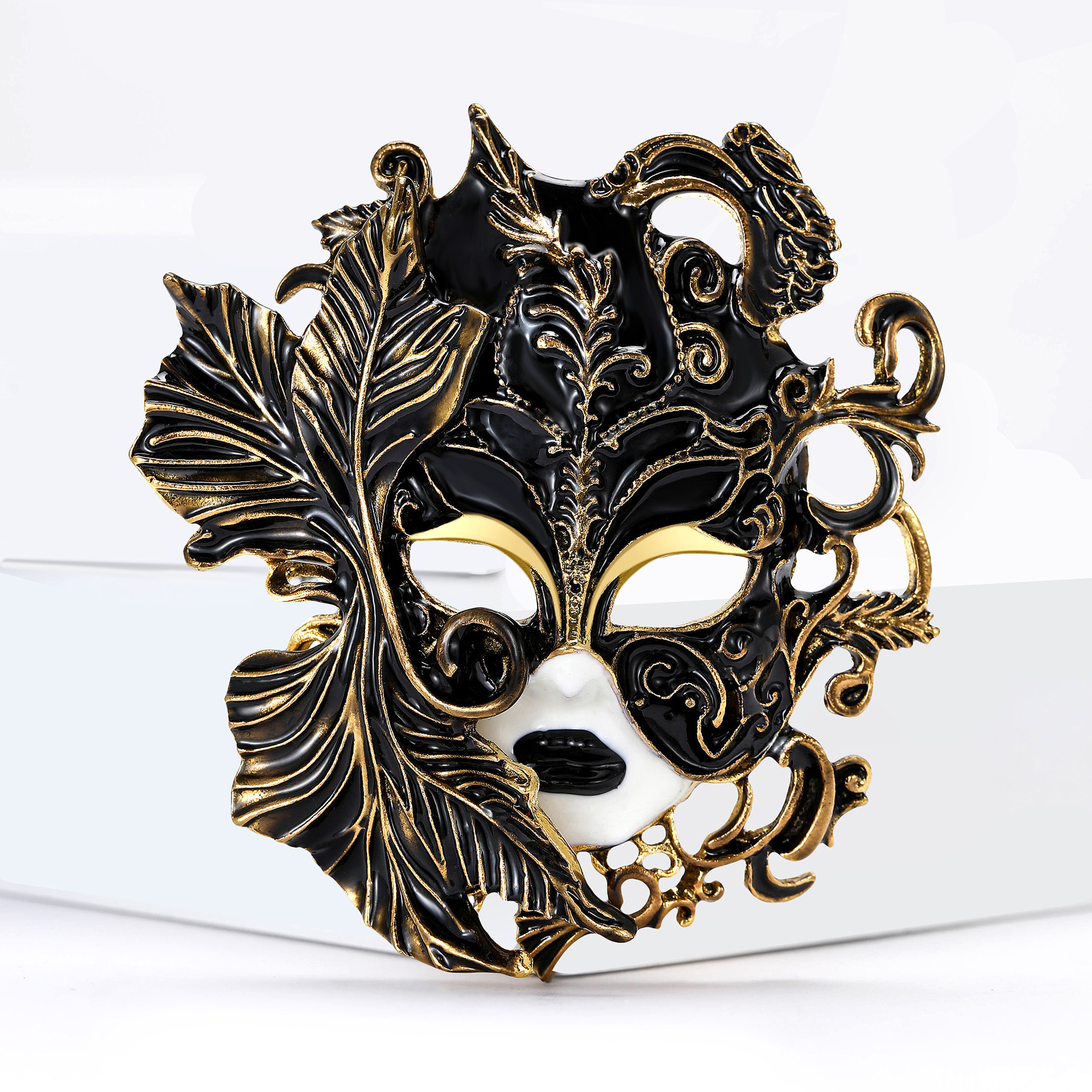 New Hot-Selling Fashion Creative Heavy-Duty Enamel Oil-Drip Carnival Mask Brooch Alloy Personality: Br4619