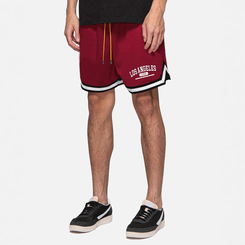 Men's mesh basketball shorts breathable sweat-wicking running pants fashion brand fitness beach shorts fashion casual pants