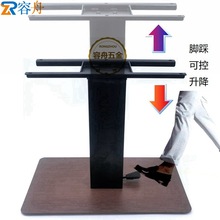 气动杆液压高度调节咖啡桌面折叠支撑架 茶几升降架 桌子升降架
