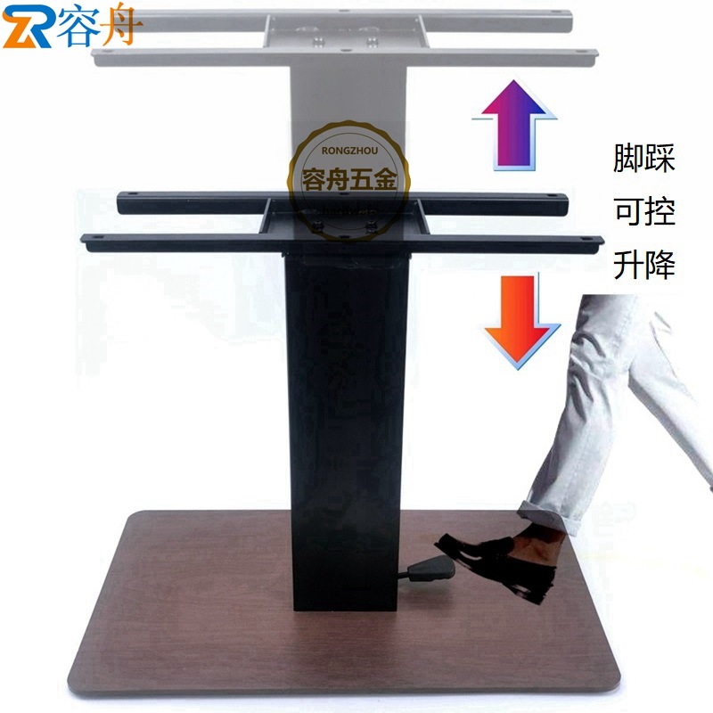 气动杆液压高度调节咖啡桌面折叠支撑架 茶几升降架 桌子升降架