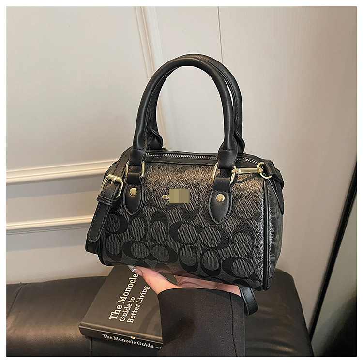 Bolso transfronterizo de Boston para mujer este año nuevo bolso de almohada impreso de alta gama bolso de mensajero de hombro simple urbano