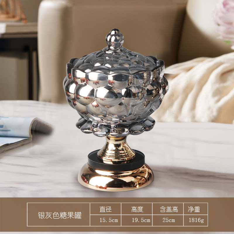 フレベンツ水晶ガラス創意キャンディーカップ蓋付きキャンディー皿|undefined