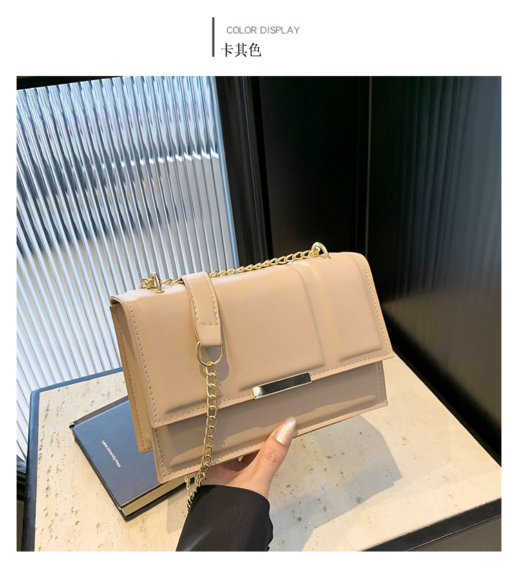 Cross-border commuting small square bag, retro chain single-shoulder bag, Korean version crossbody bag, new autumn/winter 2024 collection, women's bag undefined
