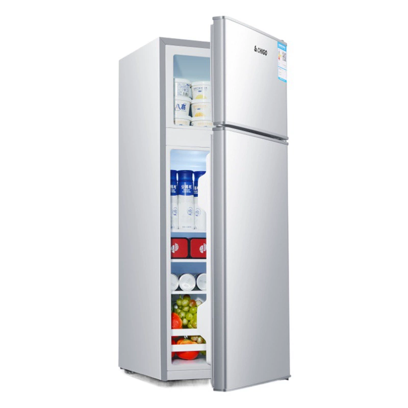 Chigo Cross-Border E-Commerce Бытовая двухдверная мини-холодильная камера с морозильной камерой Большой емкости для хранения свежести Аренда холодильника в общежитии
