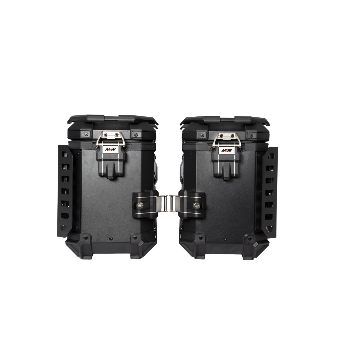 38Lbm Multifunctional Armored Black Aluminum Alloy Three-Box Motorcycle Tail Box Side Box Scooter Electric Vehicle Storage