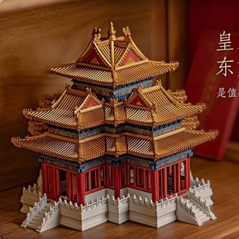 【メーカー卸売り】楽高故宮角楼ほぞ卯構造建築シリーズと互換性があります。|undefined