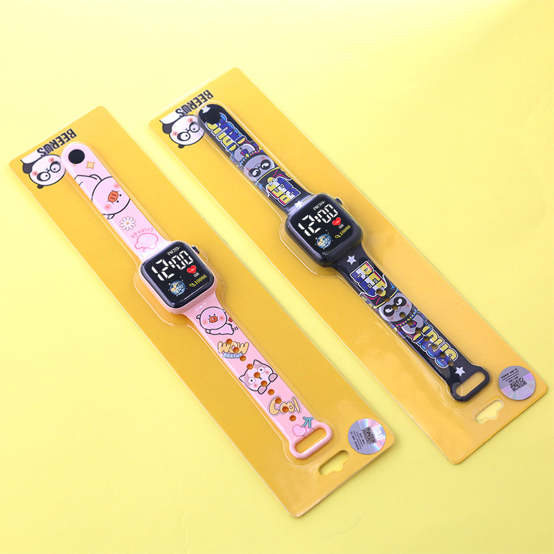 cartoon fashionable square digital watch