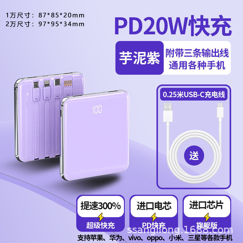 【新国家標準3c認証】パワーバンク 10000mAh 大容量 コンパクト ポータブル パワーバンク PD120W|undefined