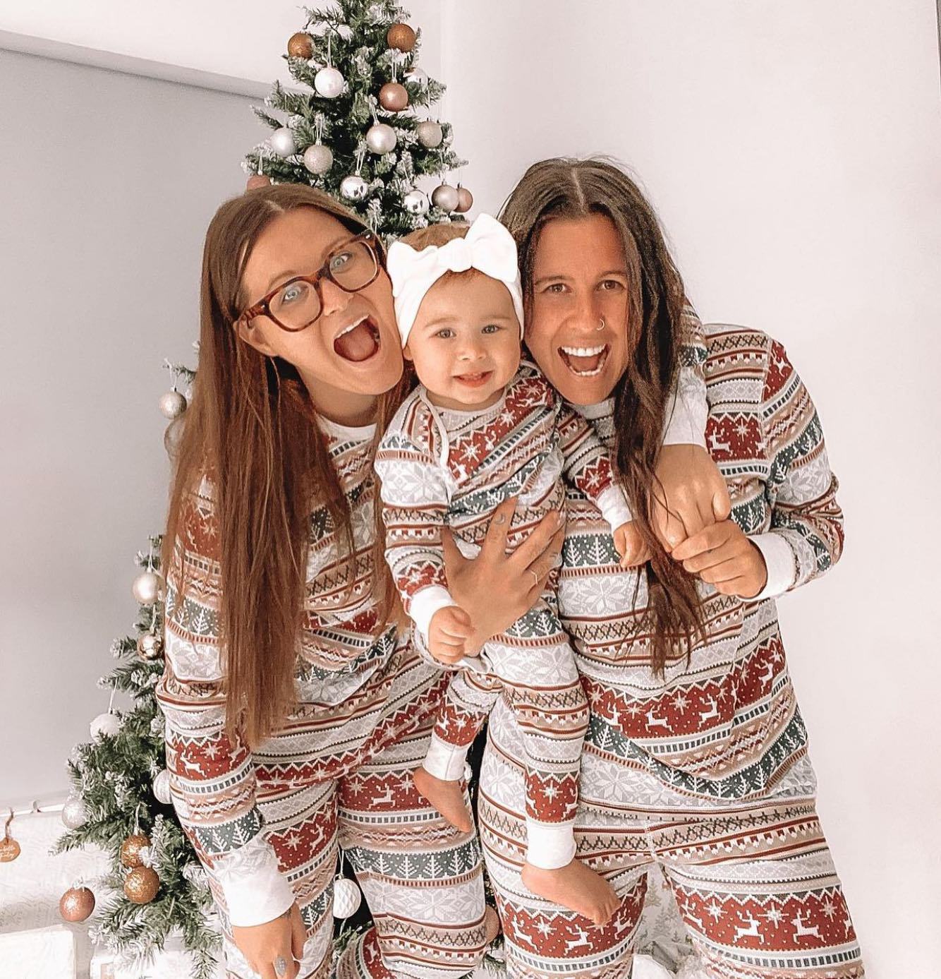 Daily Occasion Round Neck Neckline Family Look Color Block Pant Co-ord Set T-shirt Two-Piece Sets