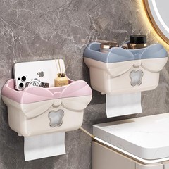 新しいリビングルームの穴が開けないティッシュケース防水トイレの引き出し紙箱トイレットペーパーロール紙棚卸売り
