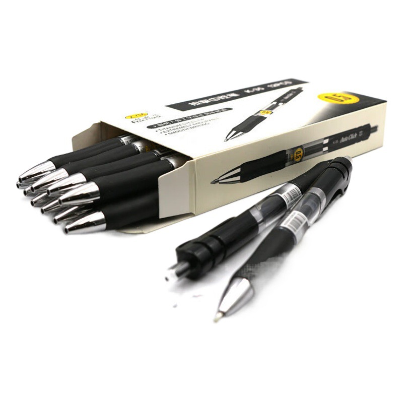 Press Pen, Gel Pen, Quick-Drying, Continuous Ink, Black and Red Brush Question Pen, Water-Based Signature Pen, School Supplies, Stationery Wholesale