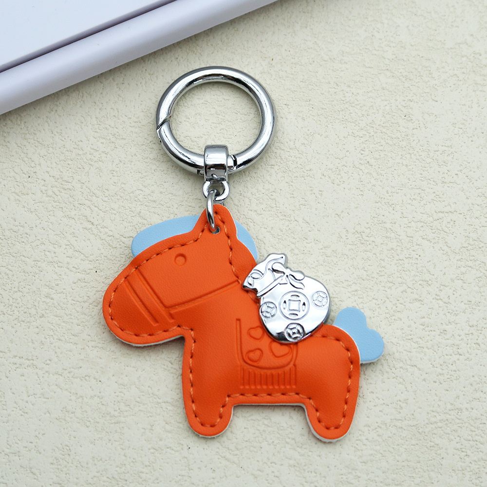 Creative keychain, cartoon pony, pendant