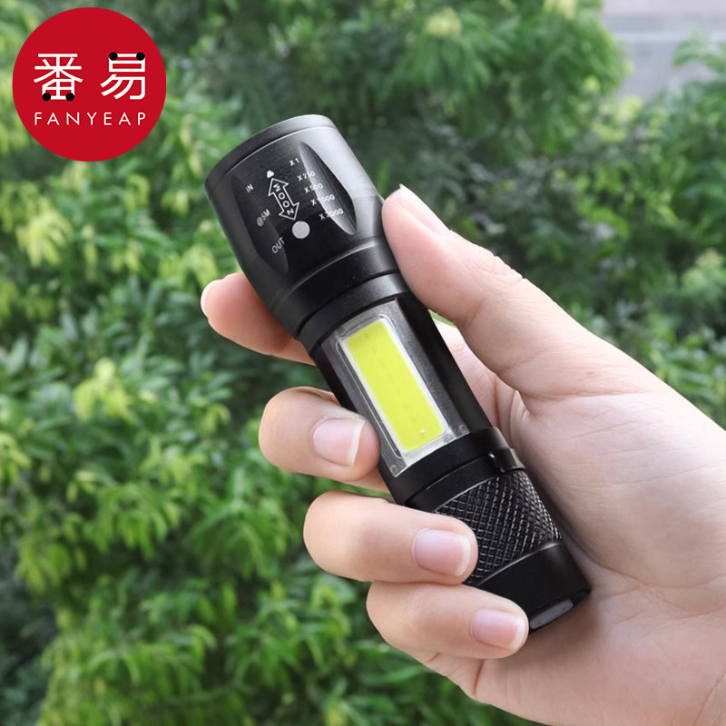Envío gratis de una pieza/linterna AC1S43-Paseo nocturno en bicicleta Camping al aire libre Mini luz linterna de carga de montaña
