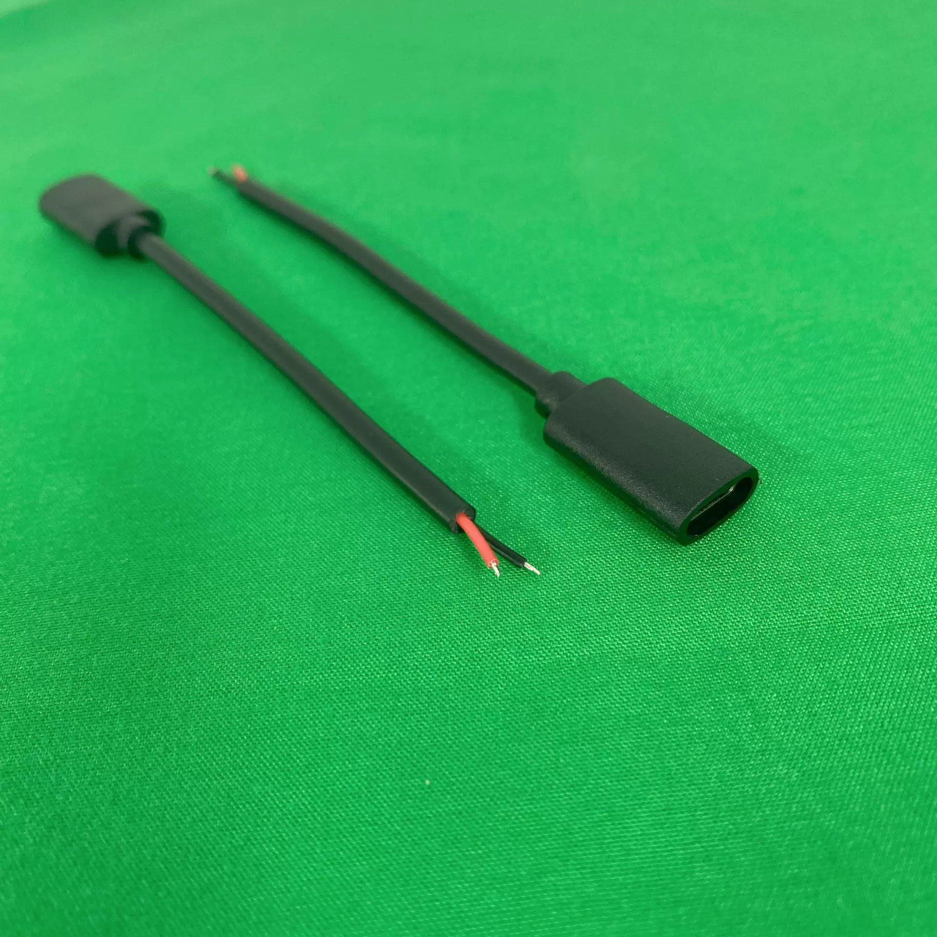 直供迷你typec母头线 USB二芯typec公 母单头充电线USB线东莞工厂