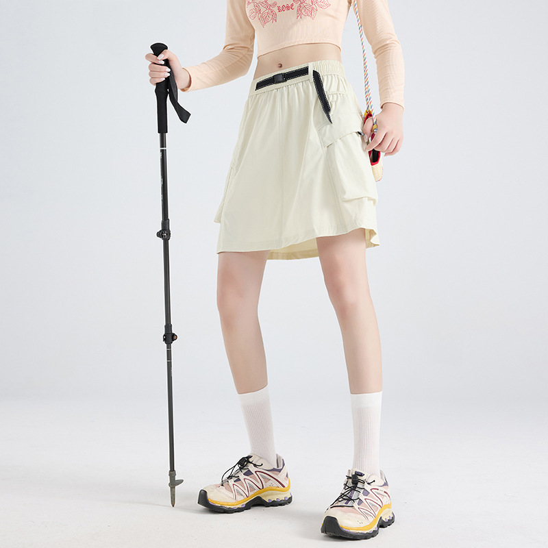 大牌工装半身裙女款夏季2025新款速干运动短裙小个子五分裤裤裙女|undefined