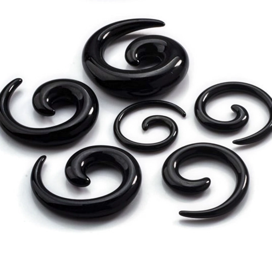 Многоразмерные разноцветные акриловые конусные расширители для ушей в стиле хип-хоп, пирсинг-украшения для трансграничной торговли