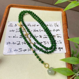 和田玉项饰;天然玉石手饰;和田玉手饰