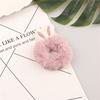 Douyin net red rabbit ears, plush hair circles, hair rubber bands, imitation of rabbit hair rings hair accessories wholesale supply