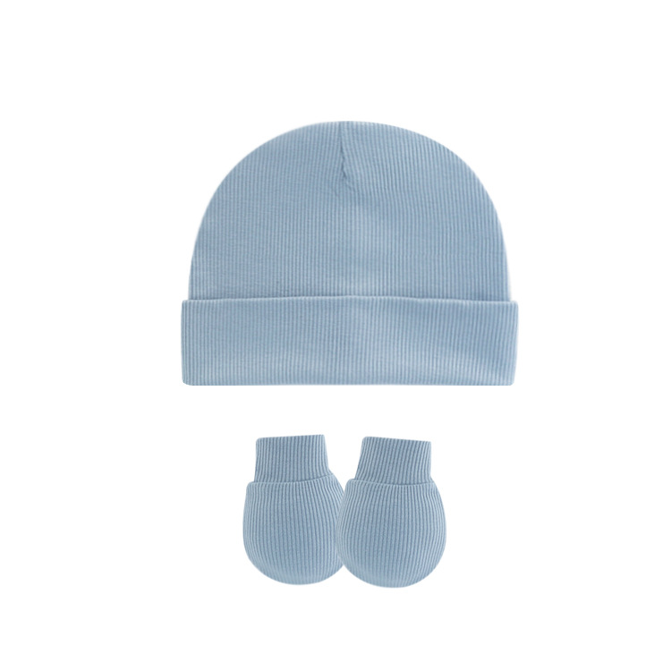 라이트 스카이 블루 (피트 스트립 접힌 모자 장갑)