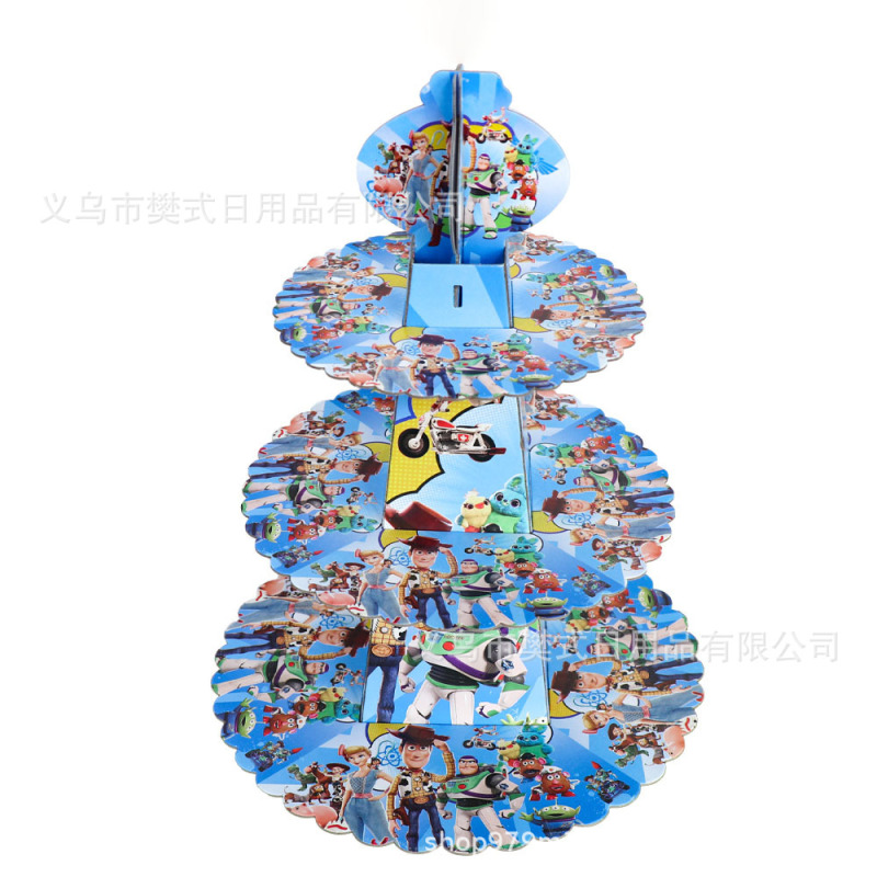 亚马逊蛋糕架史迪奇蜘蛛侠公主美人鱼马里奥蛋糕展示架派对装饰|undefined