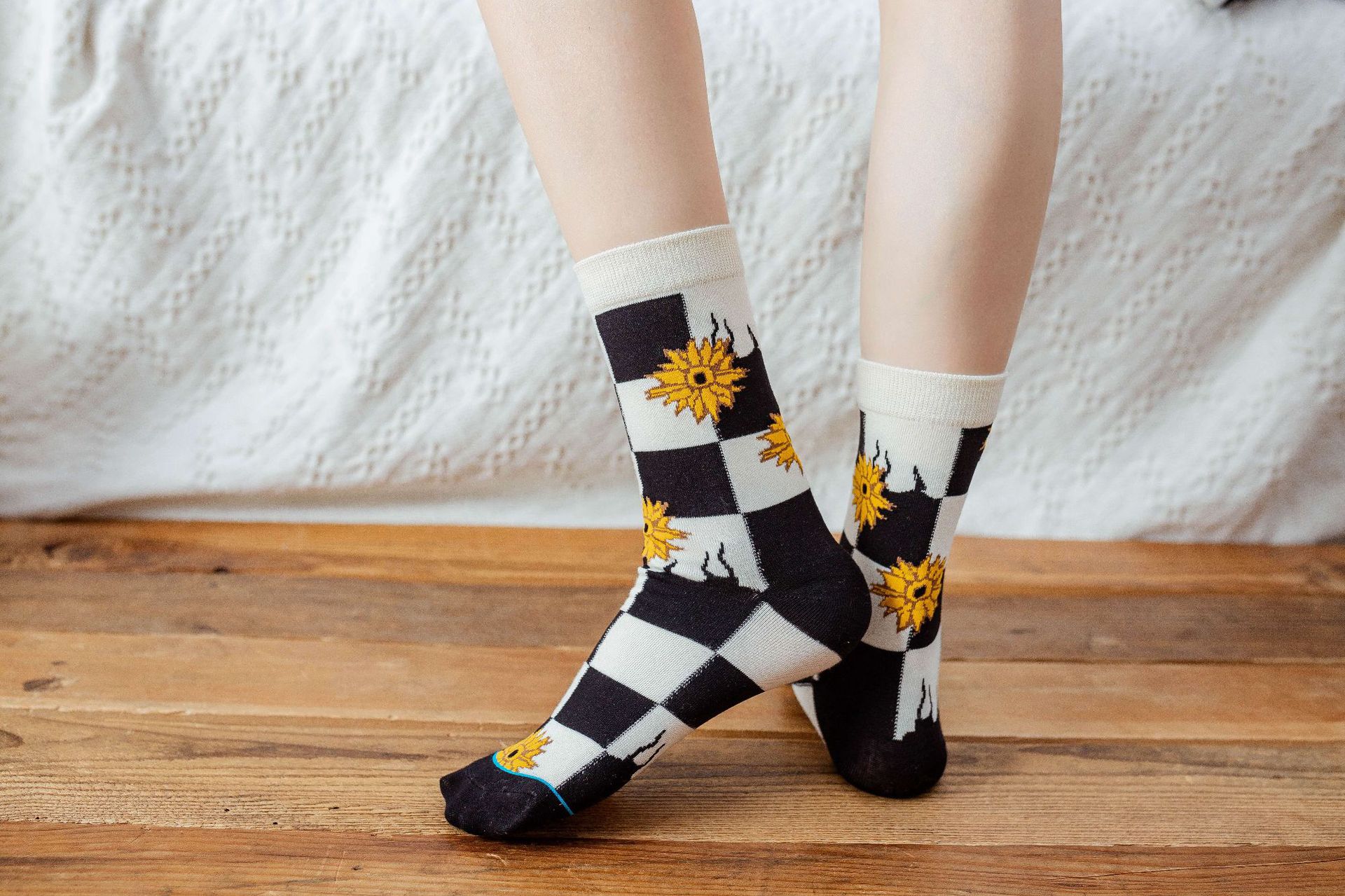 Fashion Contrast Color Cartoon Printing Sports Long Socks Wholesale Nihaojewelry display picture 7