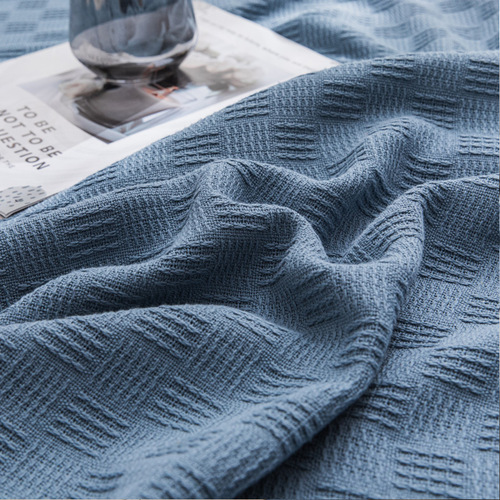 Manufacturer wholesale thickened solid color thread blanket cotton gauze towel quilt pure cotton blanket summer thin air conditioning blanket cover blanket