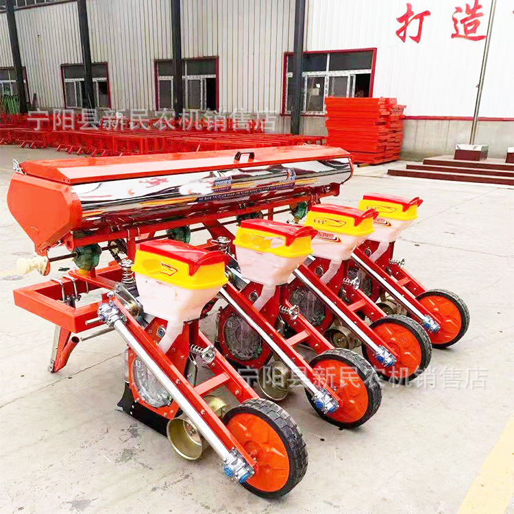 2023款深耕悬浮式玉米大豆播种机免耕实心腿谷子高粱精播带施肥