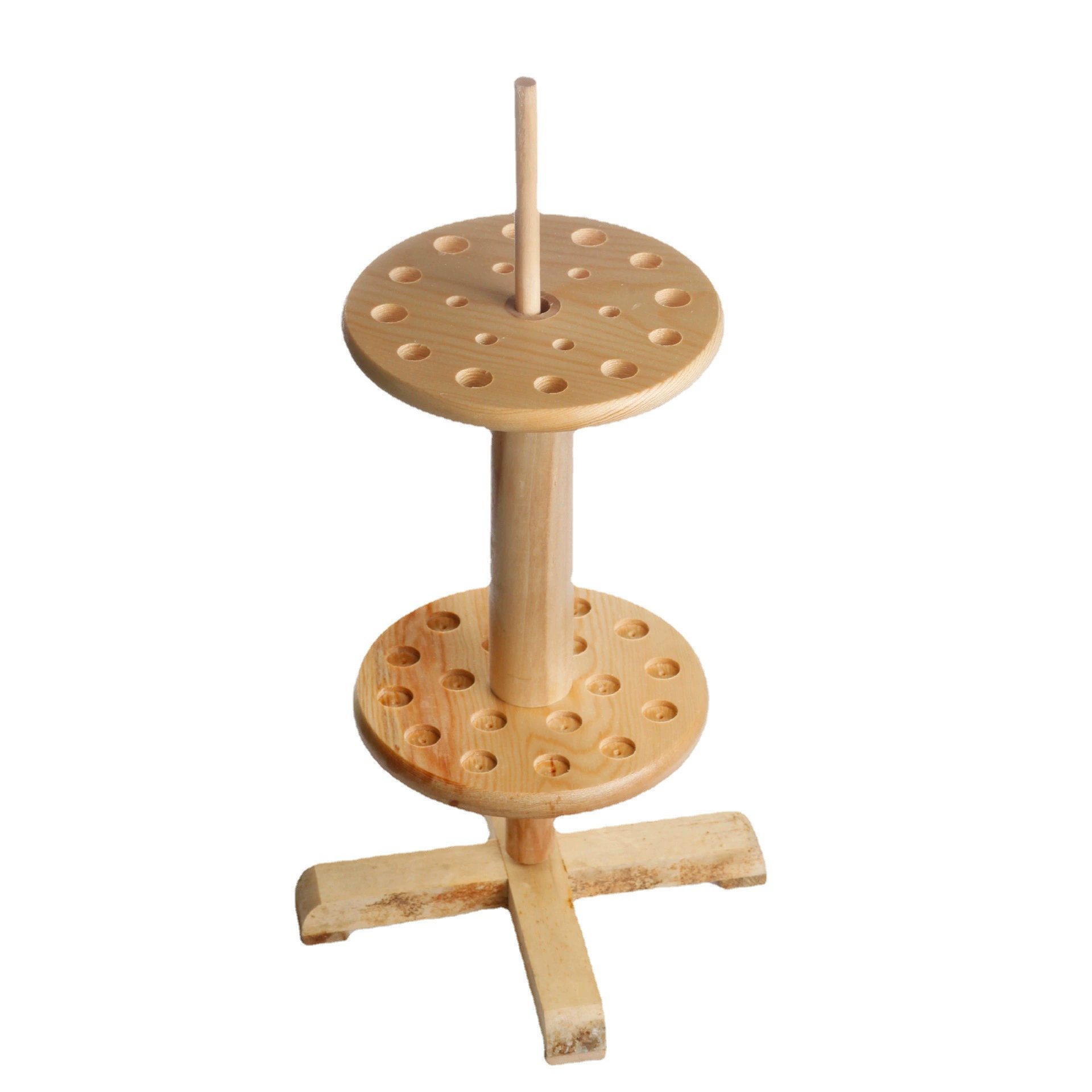 Shanghai Heqi мощный производитель стойка для пипеток деревянная двухслойная стойка для пипеток 18-лунтовая стойка для пипеток