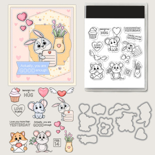 Valentine's Day silicone transparent seal hand account seal factory soft rubber seal cute animal clear stamp